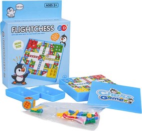 Spoločenská hra LUDO MINI Penguin modrá