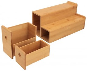 2. akosť - Kuchynský organizér, poschodový, so zásuvkami na korenie, čaj a kávu EVA