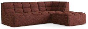 Vínovočervená modulárna rohová pohovka (variabilná) Kalai – Makamii