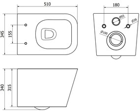 Mexen Teo, závesné WC Rimless s WC doskou slim, duroplast, zelená matná, 30854048