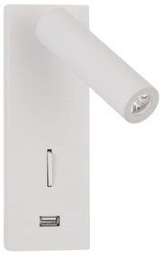 Moderné nástenné svietidlo Fuse 6 biele
