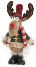 VIANOČNÁ FIGÚRKA REINDEER 38 CM VIACFAREBNÁ