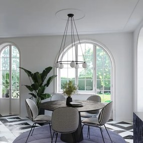 Sollux SL.1214 - Luster na lanku YOLI 5xG9/8W/230V čierna