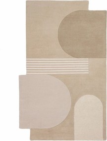 Ručne tkaný vlnený koberec v prírodnej farbe 120x180 cm Lozenge – Flair Rugs