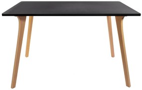TRENDIE Jedálenský stôl BENY 120x80 čierny