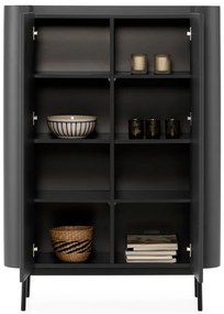 Čierna skrinka 100x140x40 cm Willa – MOME