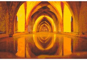 Gario Diamantové maľovanie Hrad Alcázar, Segovia 3 Rozmery: 60 x 40 cm, Rámovanie: Iba zrolované plátno, Diamanty: Štvorcové