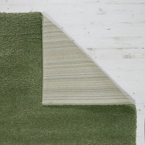Kusový koberec Shaggy Teddy Olive, 200x290, zelená, obývacia izba, Flair Rugs