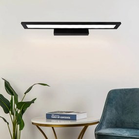 Toolight Toolight, LED nástenná lampa nad zrkadlo 40cm 7W, 560lm, APP839-1W, čierna, OSW-06664