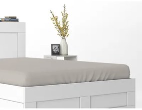 Bavlnené prestieradlo PURE s gumičkou, béžové 220x200 cm