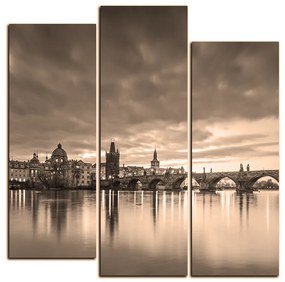 Obraz na plátne - Karlov most - štvorec 3111HD (105x105 cm)