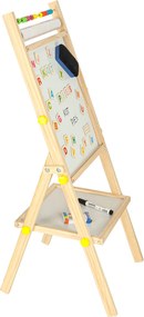 Obojstranná magnetická tabuľa KIK s dreveným rámom, 90 cm