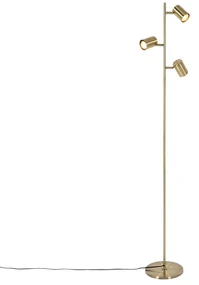 Moderná stojaca lampa bronzová 3-svetlo - Jeana