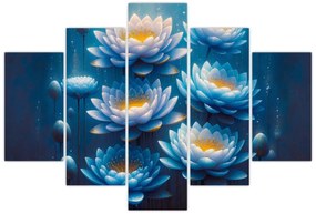 Obraz - Lekná pod hladinou (150x105 cm)