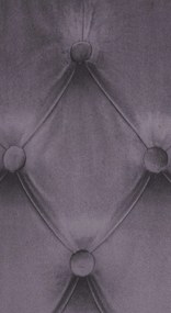 Jedálenská stolička Lisburn - zamat - Tmavo sivá