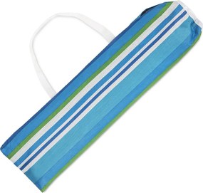 Skladacie plážové ležadlo SAND, modro-biele