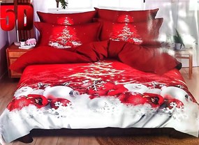 Obliečky Vianočný vzor B/2 Bavlna 7-dielna súprava