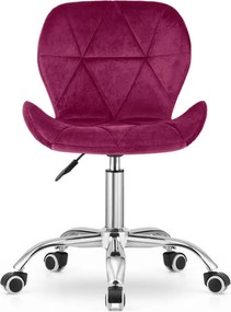 AKCIA Bordová kancelárska stolička AVOLA VELVET II. akosť