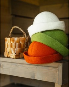 Klobúk do sauny z ovčej vlny Lahtiset, svetlo sivý