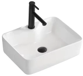 Erga Ryann, umývadlo na dosku 485x370x135 mm, biela lesklá, ERG-V03-YT-037-WH