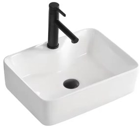 Erga Ryann, umývadlo na dosku 485x370x135 mm, biela lesklá, ERG-V03-YT-037-WH