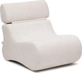 Biele/svetloružové ženilkové kreslo Club – Kave Home