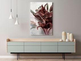 Artgeist Obraz - Floral Form (1 Part) Vertical Veľkosť: 60x90, Verzia: Na talianskom plátne