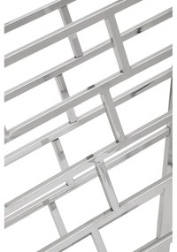 Kovový regál na víno v lesklo striebornej farbe na 24 fliaš Barolo – Premier Housewares