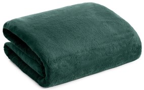 BUKLÉ DEKA TEDY 150X200 CM TMAVOZELENÁ