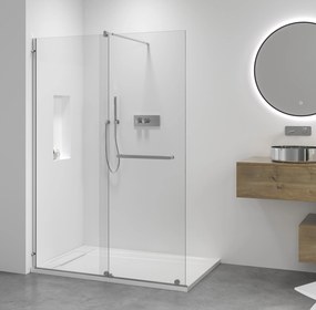 CERANO - Sprchová zástena Medin L/P - chróm, transparentné sklo - 130x195 cm - dvojdielna posuvná, CER-CER-477991