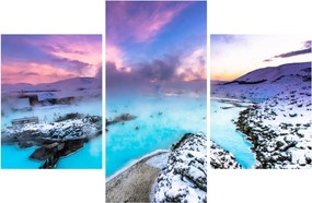 Obraz - Modrá lagúna na Islande (90x60 cm)