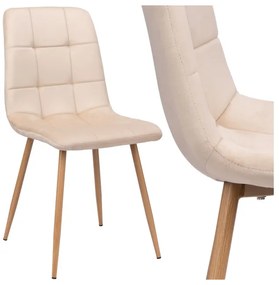 Jedálenská stolička MONTANA VELVET béžová