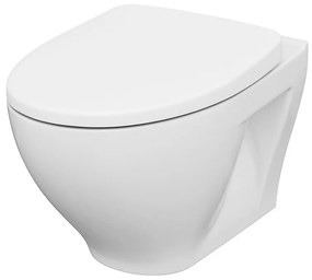 Cersanit Moduo CleanOn závesná wc misa + antibakteriálne toaletné sedátko z duroplastu, K701-262