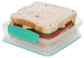 Krabička, box na desiatu - SISTEMA TOAST, zelená