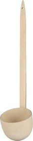 AMADEA Drevená naberačka, masívne drevo, dĺžka 53 cm