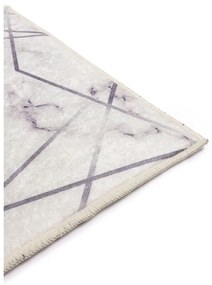 Biele/sivé kúpeľňové predložky v súprave 2 ks 60x100 cm Geometric – Mila Home