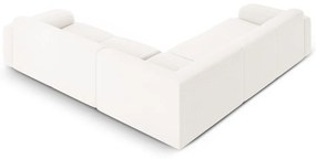 Biela rohová pohovka z textílie bouclé (variabilná/do L) Molino – Micadoni Home