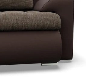 Trojmiestna rozkladacia sedačka FORESTA hnedá / cappuccino