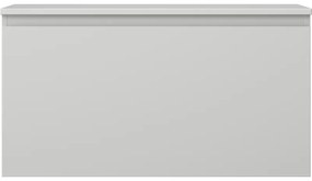 Mexen Orio, kúpeľňová skrinka 90 cm s hornou časťou, 1 zásuvka, sivá matná, 91A10-09047-1-BFC62