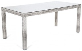 Záhradný jedálenský stôl KINGSTON 180 svetlo-sivý