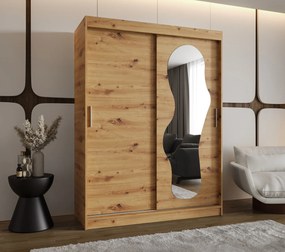 Šatníková skriňa 150 cm Ulta (dub artisan). Akcia -20%. Vlastná spoľahlivá doprava až k Vám domov. 1126320