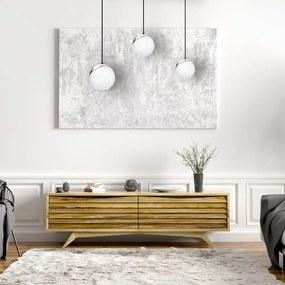 Závesné svietidlo Sfera, 3x biele sklenené tienidlo, b/ch
