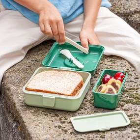 monbento Desiatový box Monbento Snacky Green Forest 850 ml
