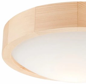 Stropné svietidlo NATURAL SLIM 1xE27/60W/230V ø 27 cm borovica