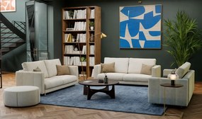 Třímístná rozkládací pohovka Lina 221 cm béžová