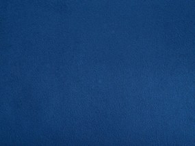 Kobaltovo modrá zamatová leňoška ľavostranná BIARRITZ Beliani
