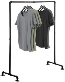 Vešiakový stojan Jersey 161760901 - 55x120x150 v industriálnom štýle - Čierna