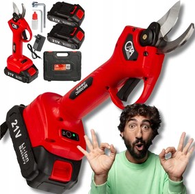 záhradné akumulátorové nožnice elektrický, Set, nožnice na strihanie konárov Silný