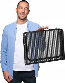 Skladací kempingový turistický stôl Komo 60 cm čierny