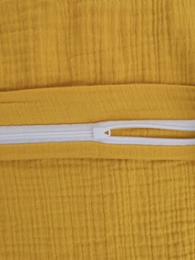 Mušelínová obliečka na vankúš 70 × 90 cm – Alexia horčicové